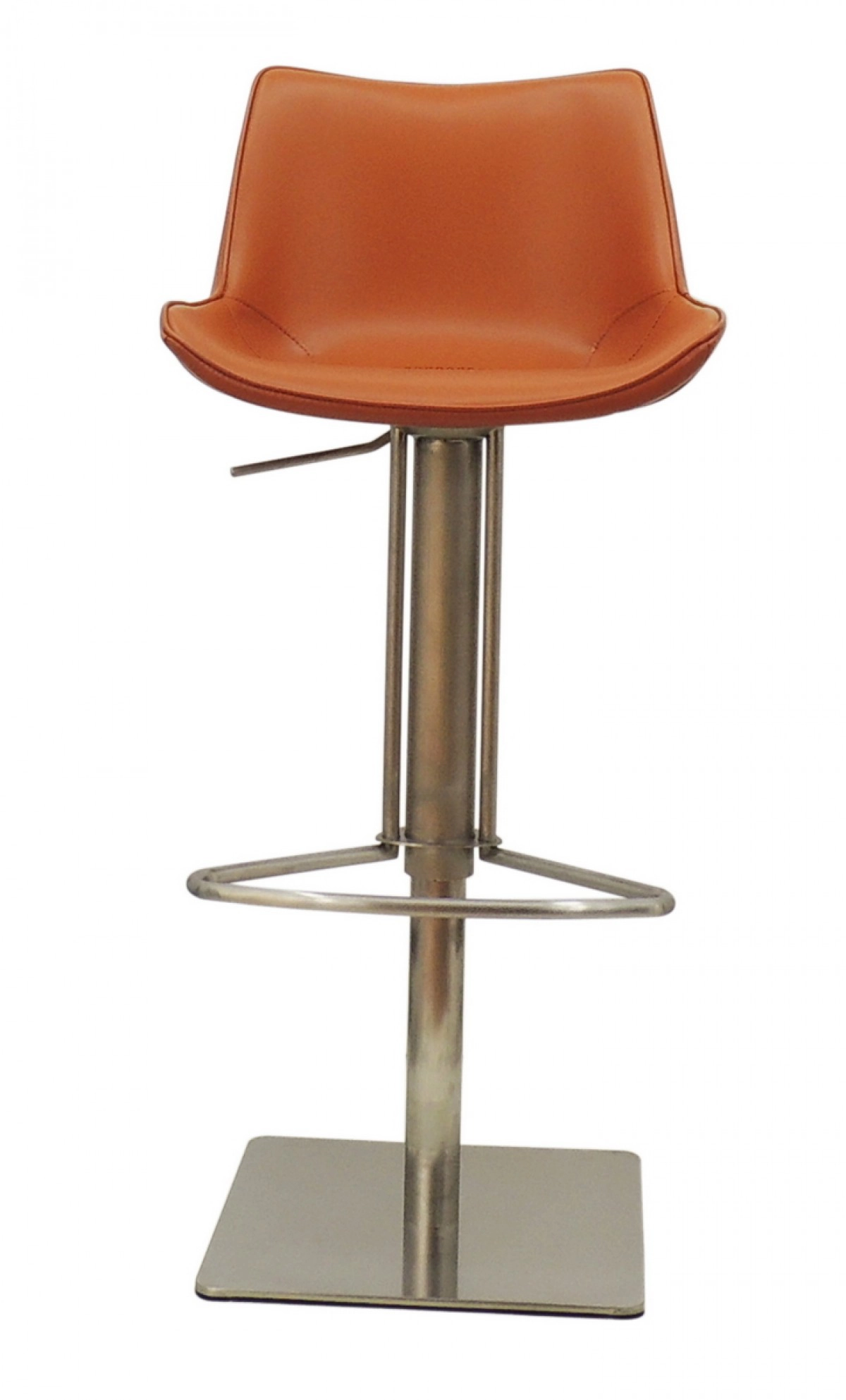 Hopkin - Modern Cognac Eco-leather Bar Stool