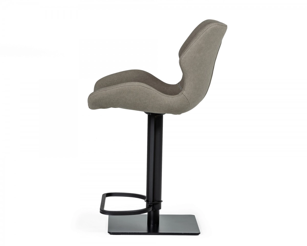 Jaffee - Industrial Grey Eco-leather Bar Stool