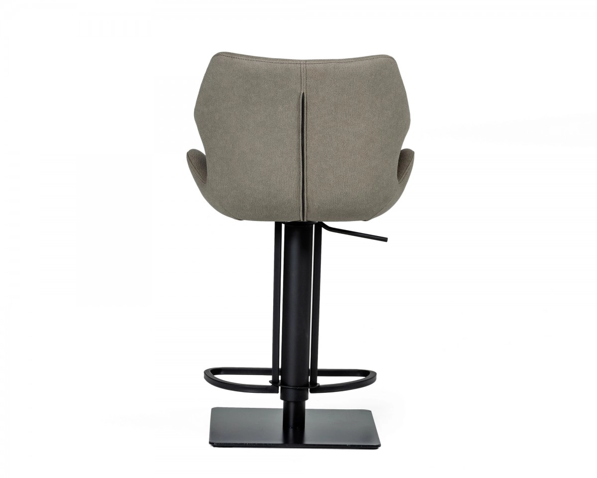 Jaffee - Industrial Grey Eco-leather Bar Stool