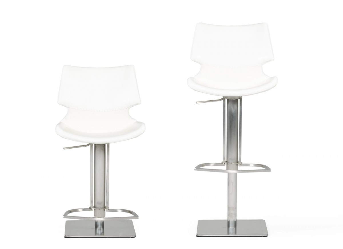 Henslow Modern White Bar Stool