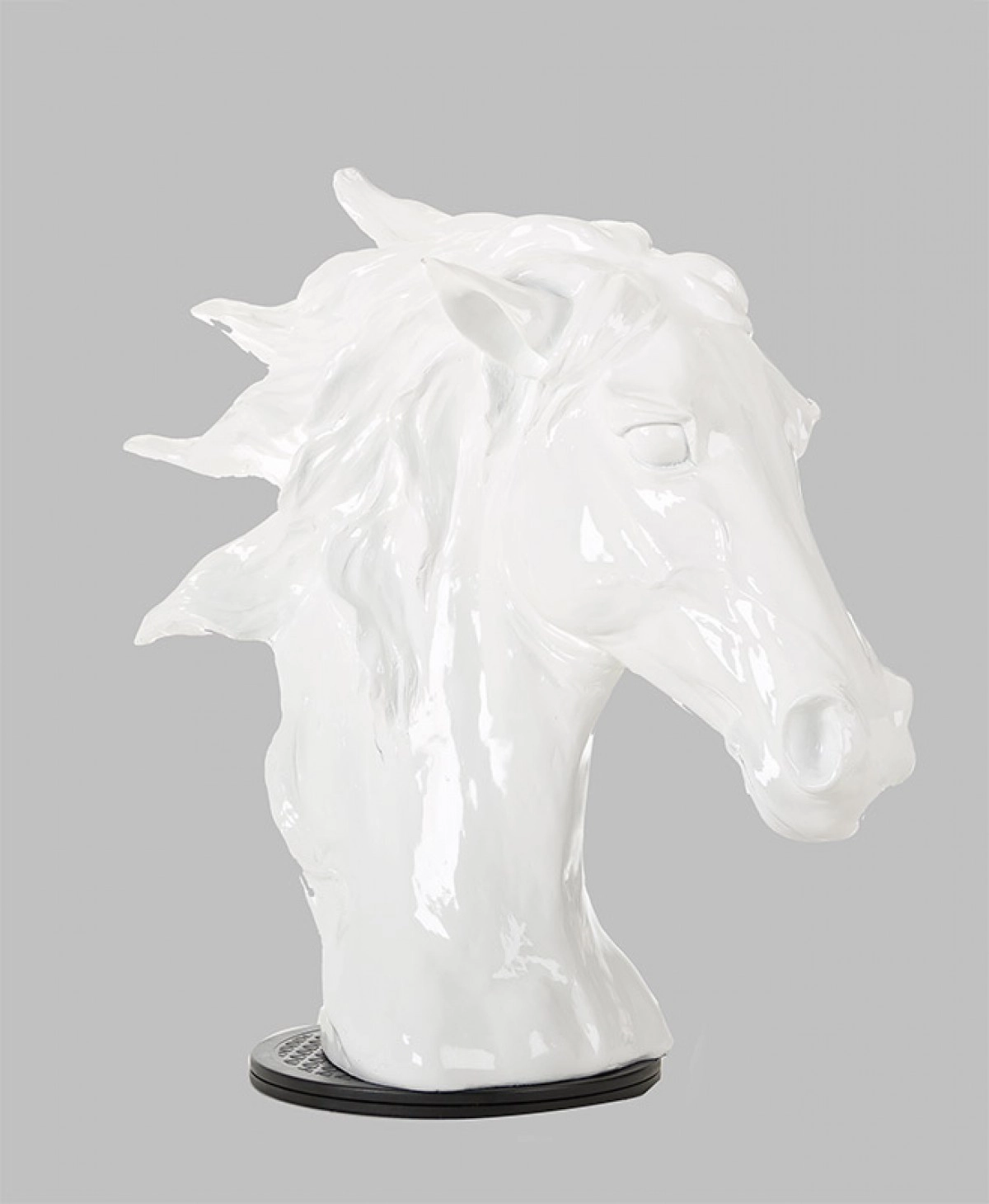 Zilli Furniture | White Modern Horse Head Sculpture Sz0002