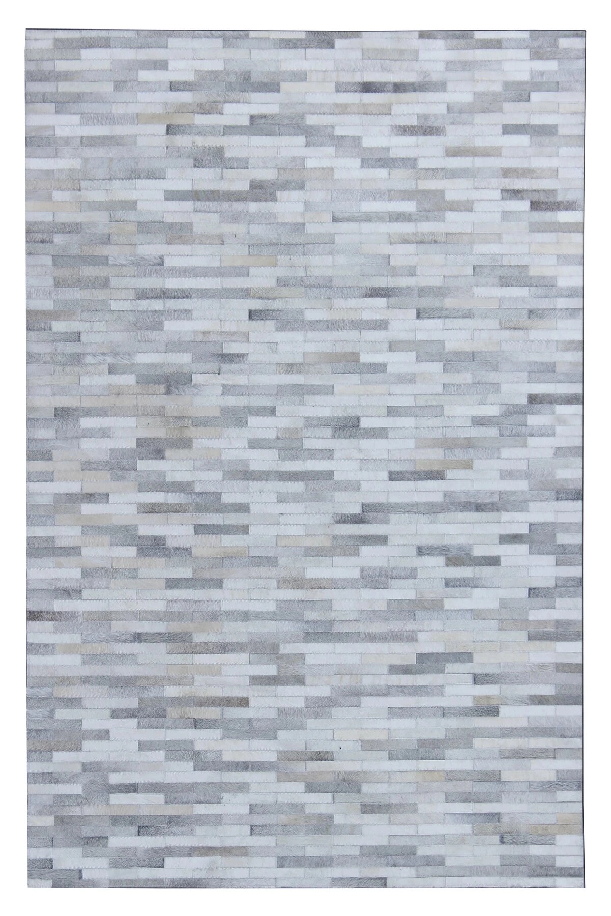 White Brick Handmade Leather Patchwork Cowhide 810