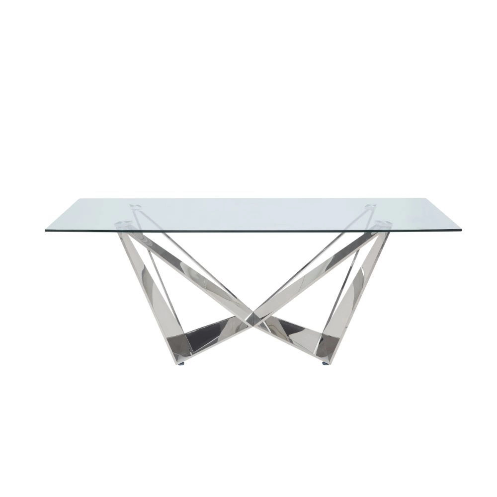 Lucca Glass Top Dining Table