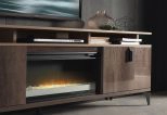 Modrest Sterling Modern Beige Bonded Leather & Gold Bed King