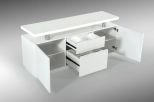 Carrara Modern White Credenza