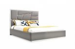 Chrysler Modern Grey Bonded King Leather Bed