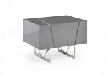 Chrysler Modern Grey Nightstand