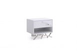 Legend Modern White Nightstand