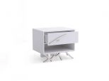 Legend Modern White Nightstand