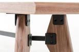 Kennedy Modern Walnut Dining Bench