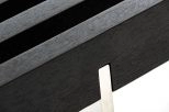 Oxnard Modern Black Ash Dining Bench