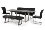 Magnus Modern Black Dining Bench