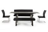 Magnus Modern Black Dining Bench