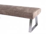 Zane Modern Brown Fabric Dining Bench