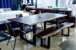 Taylor Modern Live Edge Wood Dining Bench