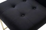 Legend Modern Black & Gold Dining Chair (set Of 2)
