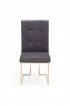 Legend Modern Grey Fabric & Gold Dining Chair (set Of 2)