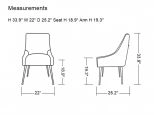 Castana Modern Grey Velvet & Gold Dining Chair (set Of 2)