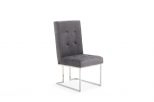 Legend Modern Grey Fabric & Stainless Steel Dining Chair (set Of