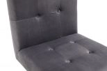 Legend Modern Grey Fabric & Stainless Steel Dining Chair (set Of