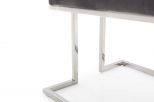 Legend Modern Grey Fabric & Stainless Steel Dining Chair (set Of