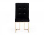 Legend - Modern Black & Rosegold Dining Chair (set Of 2)