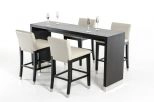 Silas Modern Wenge Wood Bar Table