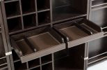 Fountain Modern Brown Oak Wine Cabinet