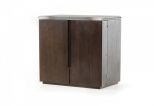 Fountain Modern Brown Oak Wine Cabinet