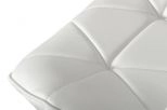 Otto Modern White Leatherette Bar Stool