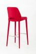 Williamette Modern Red Fabric Bar Stool
