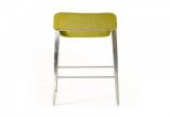 Adhil Modern Green Fabric Bar Stool