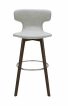 Zach Modern Grey Eco-leather Bar Stool