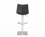 Aaron - Modern Black Eco-leather Bar Stool