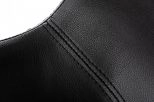Aaron - Modern Black Eco-leather Bar Stool