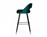Kelsey - Modern Green Velvet Bar Stool