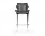 Ithaca - Industrial Grey Eco-leather Bar Stool (set Of 2)