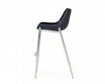 Hooper - Modern Black Eco-leather Bar Stool (set Of 2)