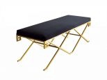 Sullivan - Modern Black Fabric Bench