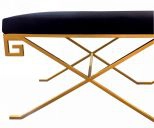 Sullivan - Modern Black Fabric Bench