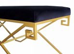 Sullivan - Modern Black Fabric Bench