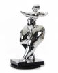 Silver Modern Voluptuous B Sculpture Sz0048