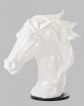 White Modern Horse Head Sculpture Sz0002