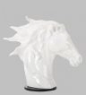White Modern Horse Head Sculpture Sz0002