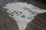 Modern Metallic Rustic Faux Fur Art Hide