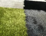 Green Hand Tufted Modern Shag Design 72004057