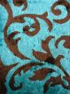 Turquoise Hand Tufted Modern Shag Design 720030710