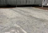 Silver on White Brazilian Cowhide  5' x 8' (appx.)