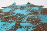 Aqua Blue Metalic Brazilian Cowhide 58