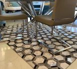 Metallic Handmade Leather Patchwork Cowhide 72153057